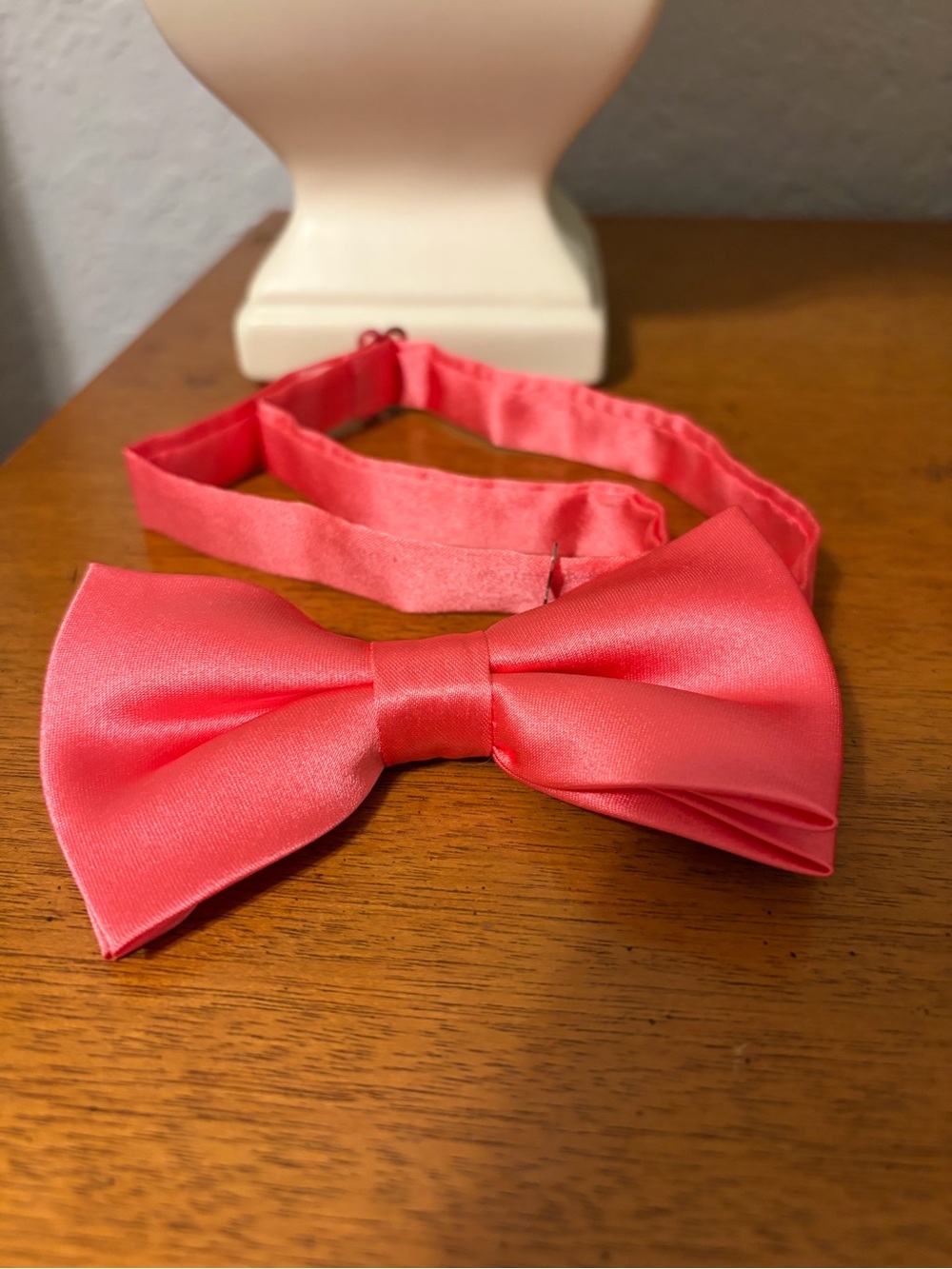 Source Unknown  Pink Satin Bow Tie